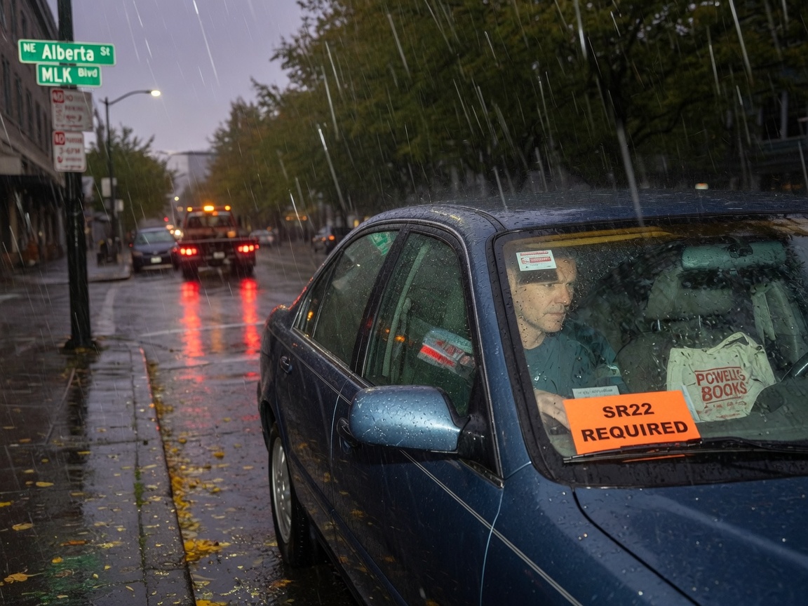 How Portland Rain Increases Risk for SR22 Drivers